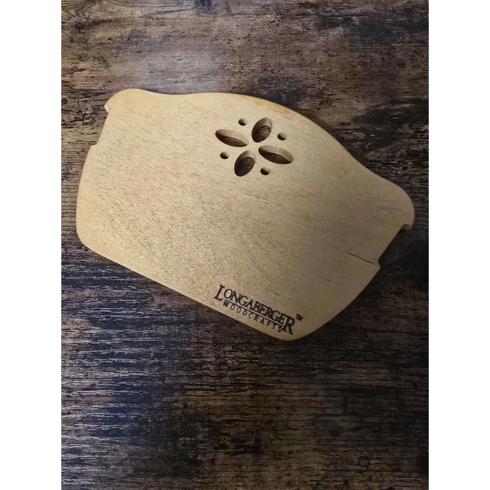 Longaberger Bread Basket Divider Single Woodcrafts Flower 50008 Vintage